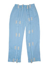 HAXOR Post Surgery Recovery Velcro Open Tearaway Sky Premium Fleece Trouser for Quick Access for Post-Op Care
