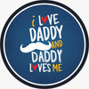 "Ik hou van papa" Houten Koelkastmagneet – Vaderdagcadeau, Leuke & Stijlvolle Magneet voor Papa
