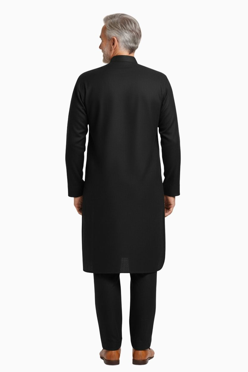 Premium Thermische Pathani Kurta & Pyjama Set met Zachte Fleece Voering