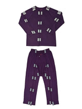 HAXOR Post Surgery Recovery Velcro Open Tearaway Full Sleeve Purple Premium Cotton T-Shirt and Trouser Set for Quick Access for Post-Op Care