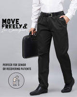 Haxor Men's Elastic Waist Pants for Seniors - Adaptive Men's Pants for Elderly | Elastic Waist Pants for Men