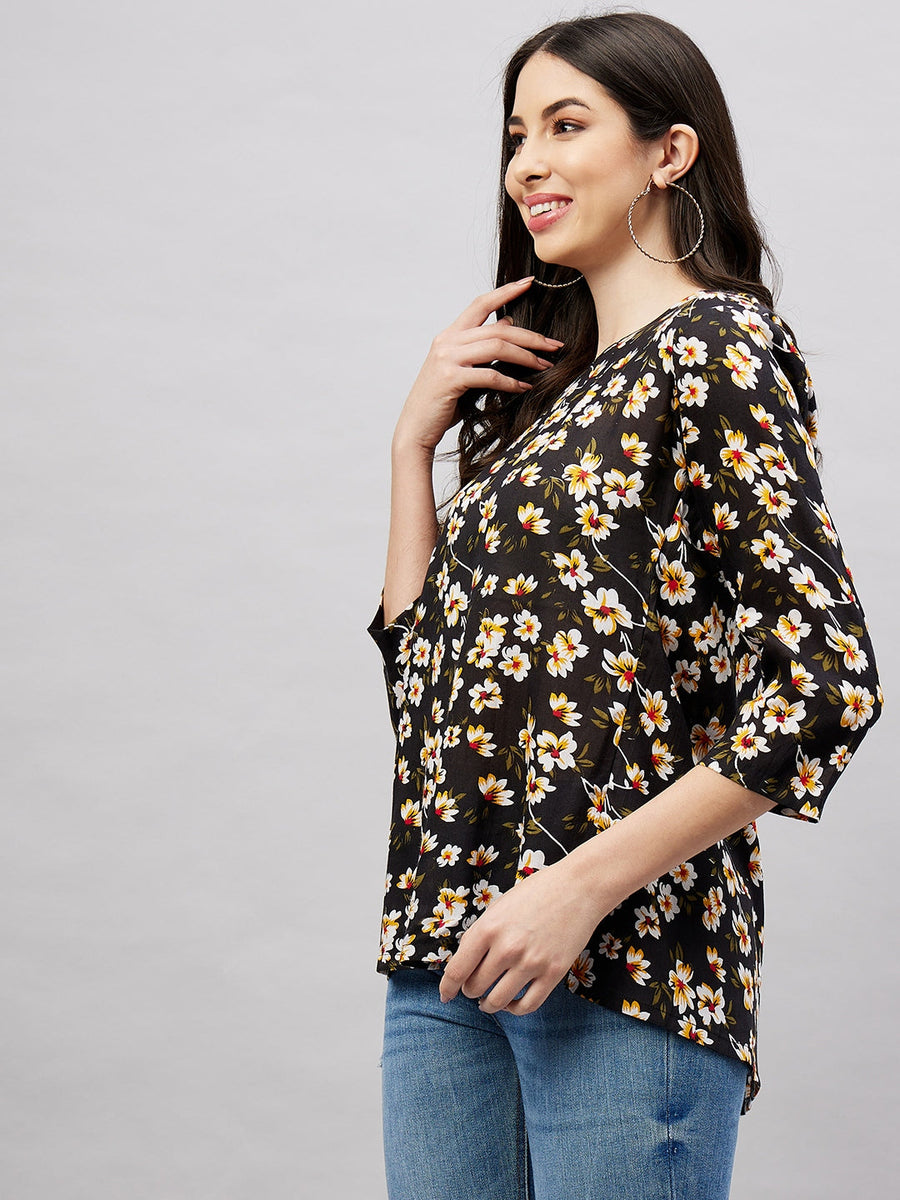 Length Sleeve Printed Adaptive Top