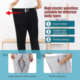 Catheter Leg Bag Pants for Men & Women | Double Zipper Pockets for 2000ml Urine Drainage Bags | Adaptive Medical Wear for Seniors & Patients