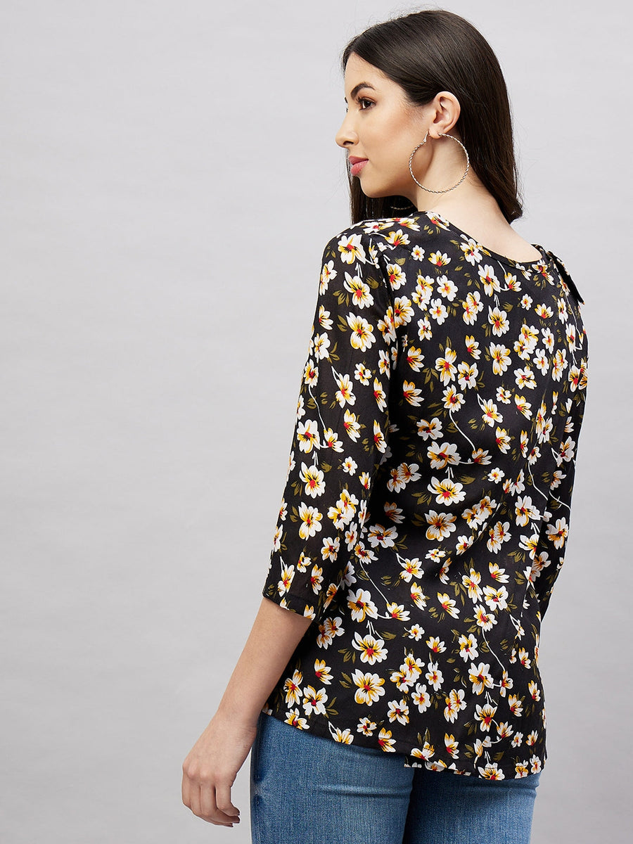 long sleeve open back top
