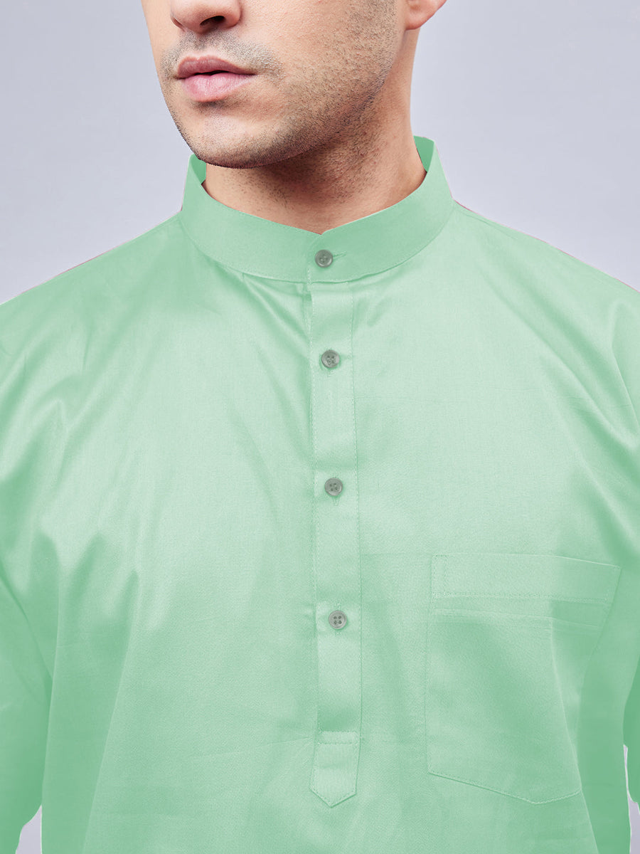 Heren Kurta Pyjama Set Pistachegroen