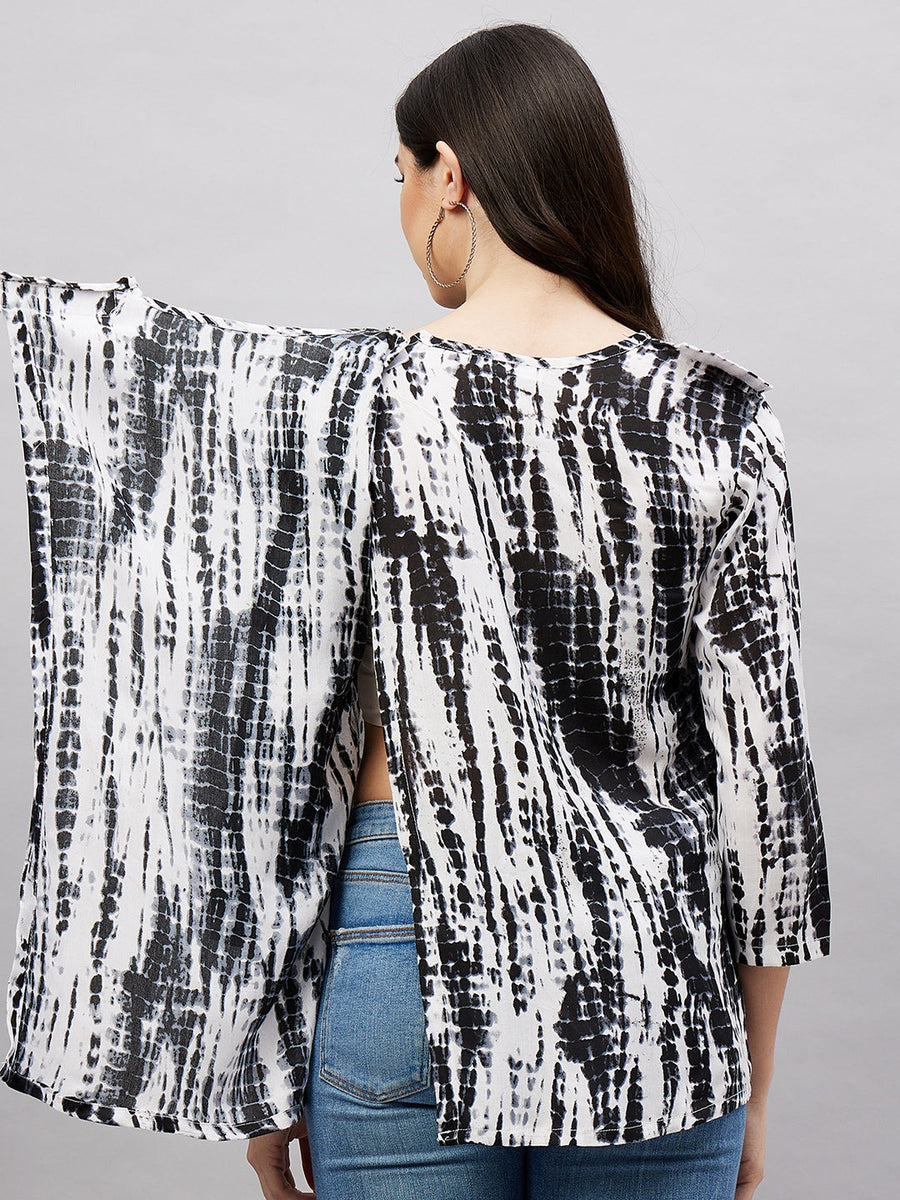 long sleeve open back top
