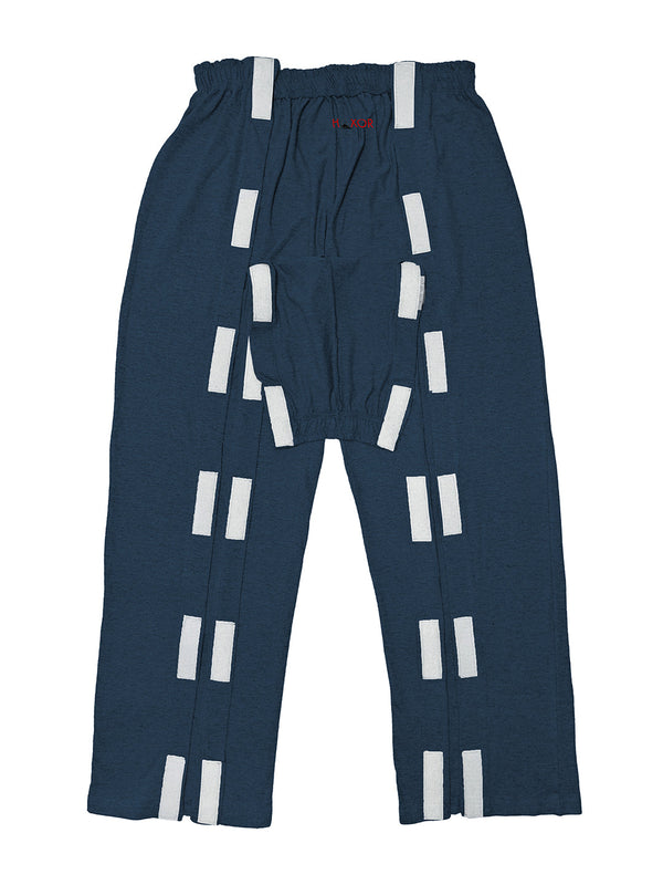 HAXOR Post-operatieve Herstel Broek met Klittenband Open Tearaway Grijze Premium Katoenen Broek voor Snelle Toegang bij Nazorg