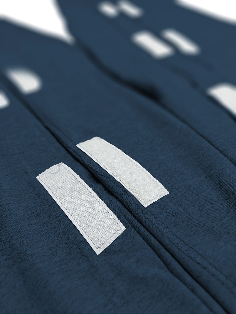 HAXOR Post-operatieve Herstel Broek met Klittenband Open Tearaway Grijze Premium Katoenen Broek voor Snelle Toegang bij Nazorg