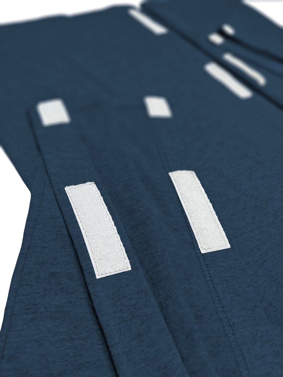 HAXOR Herstelset T-shirt en Broek van Hoogwaardig Grijs Katoen met Klittenband voor Gemakkelijke Toegang bij Zorg na Operatie