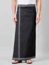 Haxor Readymade Verstelbare klittenband dhoti Kerala Thalapathi Border Met Zak Zwart