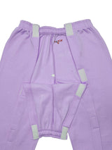 HAXOR Post Surgery Recovery Velcro Open Tearaway Full Sleeve Pink Premium Fleece T-Shirt and Trouser Set for Quick Access for Post-Op Care