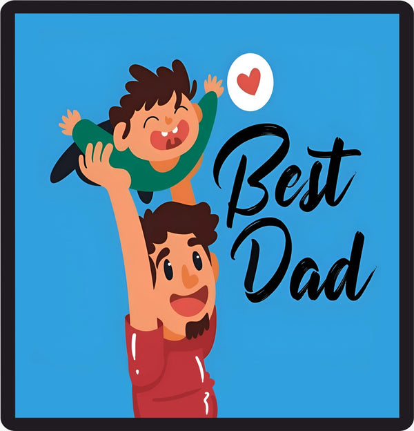 "Beste Papa" Houten Koelkastmagneet – Vaderdagcadeau, Leuke & Stijlvolle Magneet voor Papa