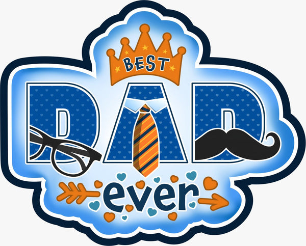 “Best Dad Ever” Wooden Fridge Magnet – Father's Day Gift, Cute & Stylish Magnet for Dad