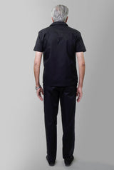 Senior Men Co-Ords Suit Set Black