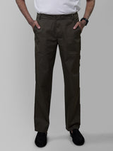 Velcro Fly Olive Trouser for men