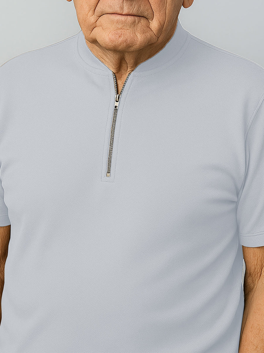Haxor Men Adaptive Viscose Henley Neck Half Sleeve T-shirt and Short Set