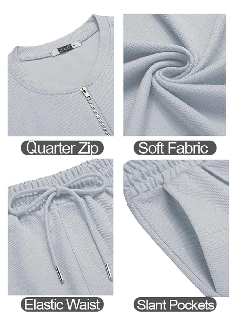 Haxor Men Adaptive Viscose Henley Neck Half Sleeve T-shirt and Short Set
