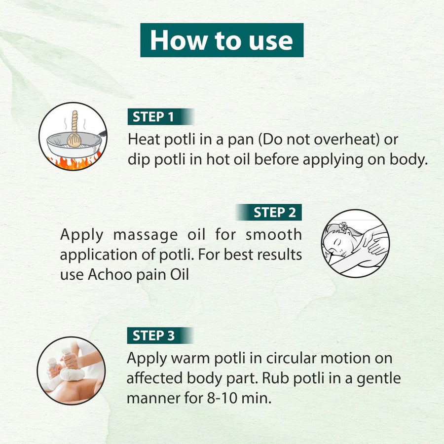 Silverage Combo Ayurvedische Olie voor Gewrichtspijnverlichting met Massage Potli (Gratis Paar Kniebraces S tot XL)